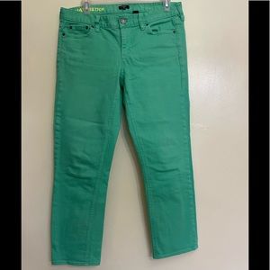 🎉HOST PICK🎉JCrew Green Matchstick Jeans Sz 30 Stretch Excellent Condition!